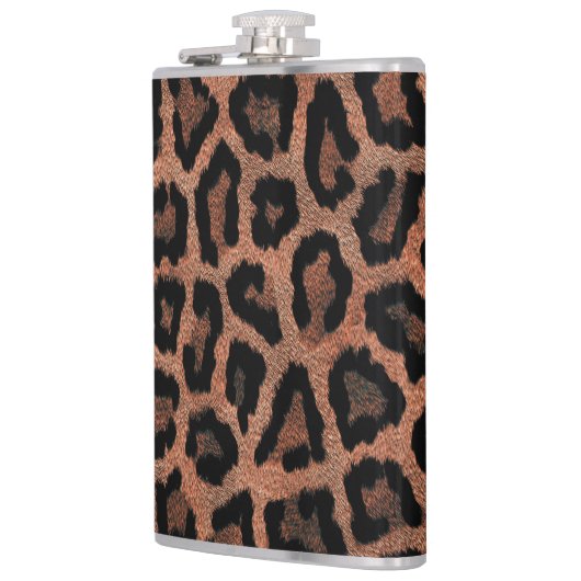 Brauner Leopard Flachmann (Links)