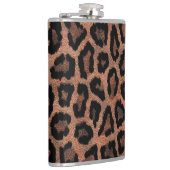 Brauner Leopard Flachmann (Rechts)