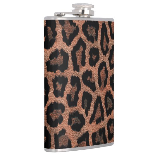 Brauner Leopard Flachmann (Rechts)