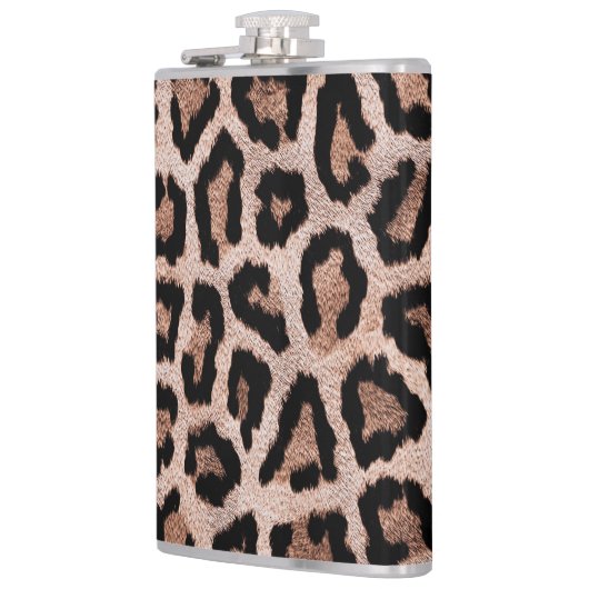 Brauner Leopard Flachmann (Links)