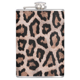 Brauner Leopard Flachmann