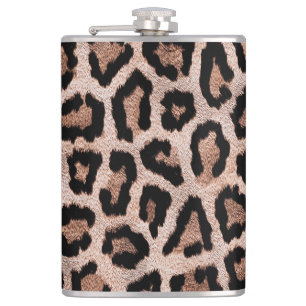 Brauner Leopard Flachmann
