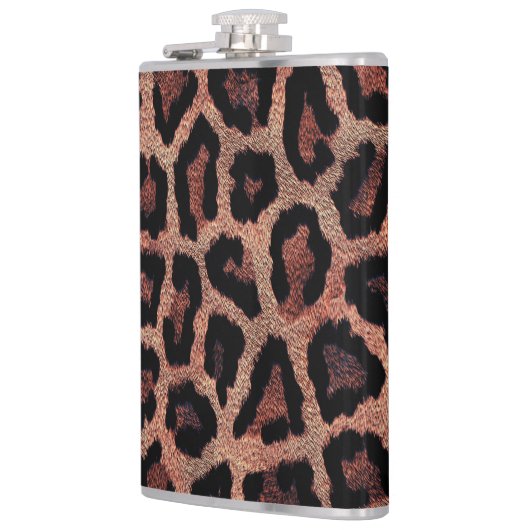 Brauner Leopard Flachmann (Links)