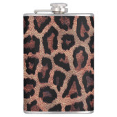 Brauner Leopard Flachmann (Vorderseite)