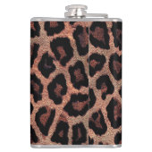 Brauner Leopard Flachmann (Rückseite)