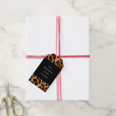 Brauner Leopard Geschenkanhänger (Mit Garn)