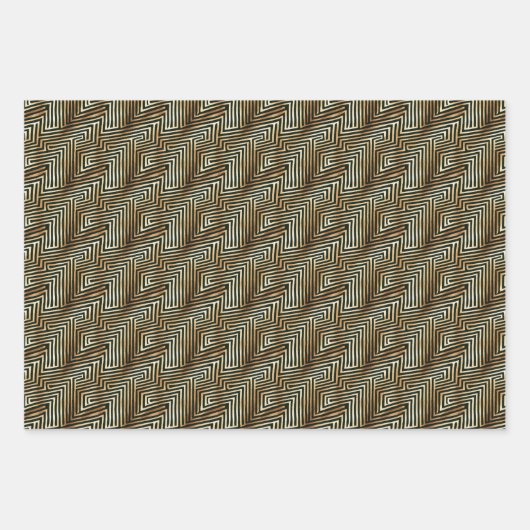 Brauner Leopard Geschenkpapier Set (Vorderseite 3)