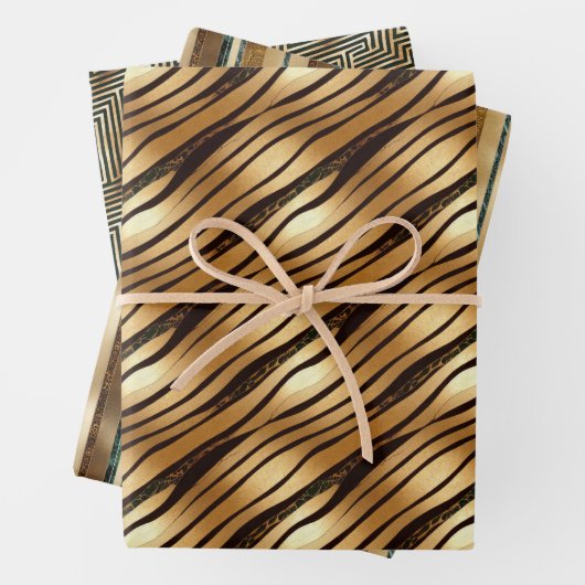 Brauner Leopard Geschenkpapier Set (Beispiel)