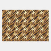 Brauner Leopard Geschenkpapier Set (Vorderseite)