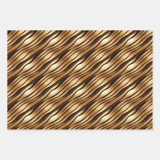 Brauner Leopard Geschenkpapier Set (Vorderseite)