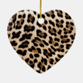 Brauner Leopard Keramik Ornament (Hinten)