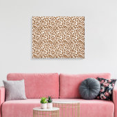 Brauner Leopard Leinwanddruck (Insitu (Wohnzimmer))