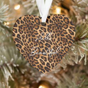 Brauner Leopard Ornament