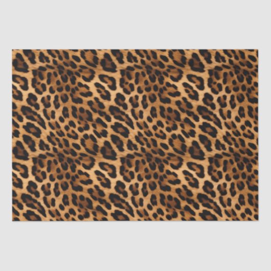 Brauner Leopard Seidenpapier (Vorderseite)