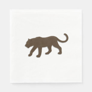 Brauner Leopard Serviette