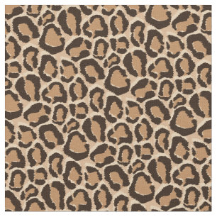 Brauner Leopard Stoff