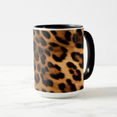 Brauner Leopard Tasse (VorderseiteRechts)