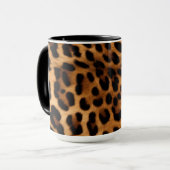 Brauner Leopard Tasse (Vorderseite Links)