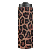 Brauner Leopard Thermosbecher (Vorderseite)
