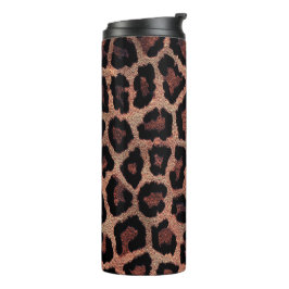 Brauner Leopard Thermosbecher
