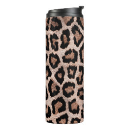 Brauner Leopard Thermosbecher