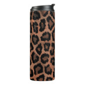 Brauner Leopard Thermosbecher (Nach links gedreht)
