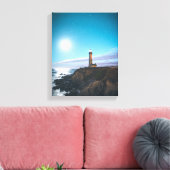 Brauner Leuchtturm Leinwanddruck (Insitu (Wohnzimmer))