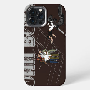 brauner Mann auf Fahrrad trifft auf einen Kanaldec iPhone 13 Pro Max Hülle