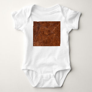 Brauner Marmor Glänzend: Luxus-Textur-Hintergrund Baby Strampler