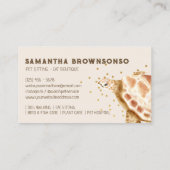 Brauner Meeresschildkröte Caretta Visitenkarte (Rückseite)