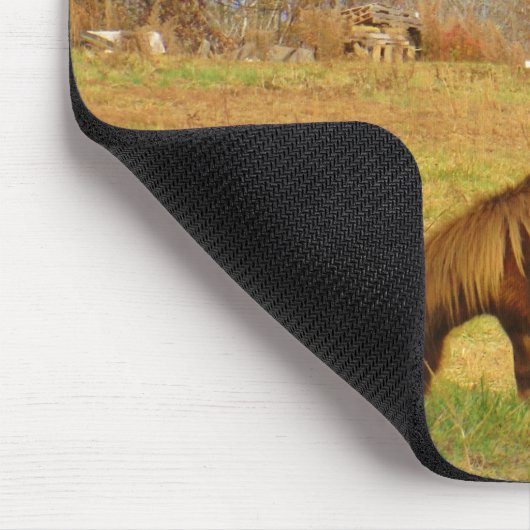 Brauner Miniaturpony Mousepad (Ecke)