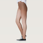 Brauner Mondlicht-Ombre-Effekt Leggings (Links)