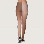 Brauner Mondlicht-Ombre-Effekt Leggings (Rückseite)