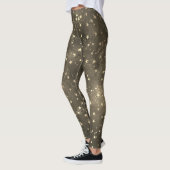 Brauner Nachthimmel Himmelsgoldenstern Leggings (Links)