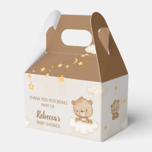 Brauner Niedlicher Bär, den wir frühzeitig abwarte Geschenkschachtel