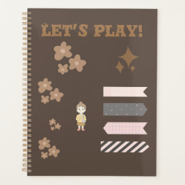 Brauner niedlicher Planer