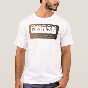 Brauner Ombre, farbige Eimer, Maler und Dekorator T-Shirt