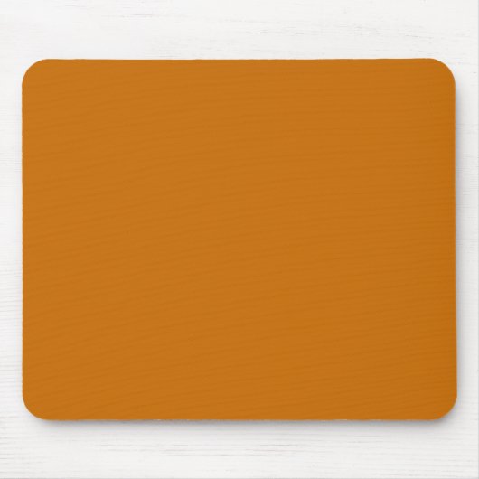 Brauner Orange (Vollfarbe) Mousepad (Vorne)
