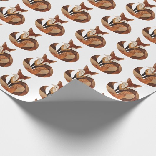 Brauner Orangenfuchs Geschenkpapier (Ecke)