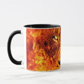 Brauner Orangengelb Tasse (Links)