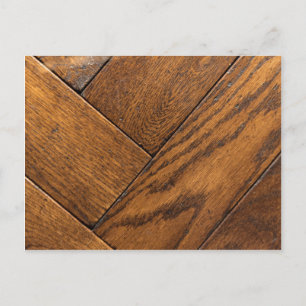 Brauner Parkettboden Postkarte