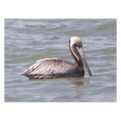 Brauner Pelikan Tischdecke (Vorderseite (Horizontal))