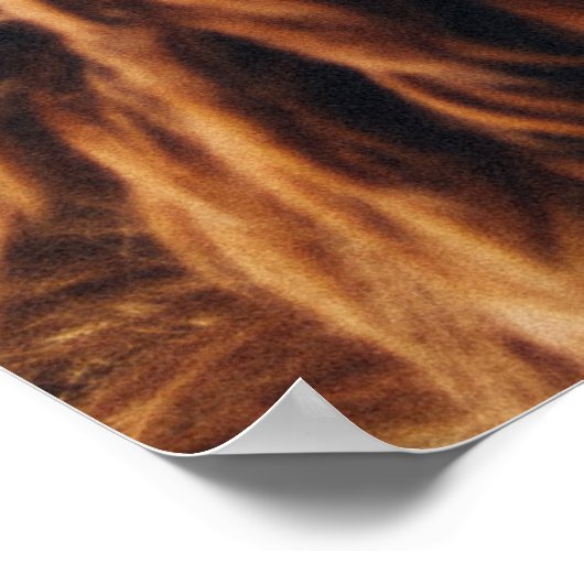 Brauner Pelzmantel Poster (Ecke)