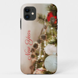 Brauner Pinecon - weißer Baubel Weihnachts-IPhone- Case-Mate iPhone Hülle