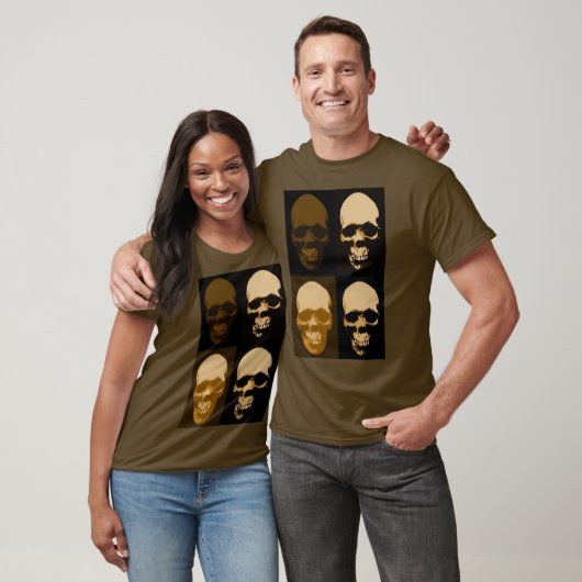 Brauner Pop Art Retro Stilvolle Möblierung T-Shirt (Unisex)