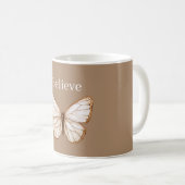Brauner Rahmfalter Kaffeetasse (VorderseiteRechts)