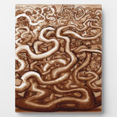 Brauner Reben Fotoplatte (Vorderseite)