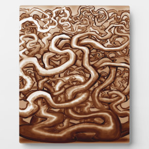 Brauner Reben Fotoplatte