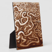 Brauner Reben Fotoplatte (Seite)