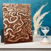 Brauner Reben Fotoplatte (Seite)